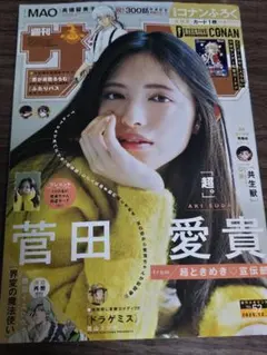 週刊少年サンデー2025年52月号菅田愛貴表紙付録と応募券付き