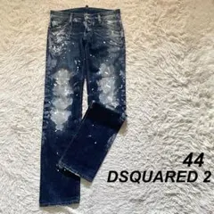 【美品】DSQUARED 2 デニムパンツ ダメージ＆ペイント加工品 44