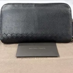 超良品‼️ 希少　ボッテガヴェネタ　財布　長財布　リザード　ラウンドファスナー