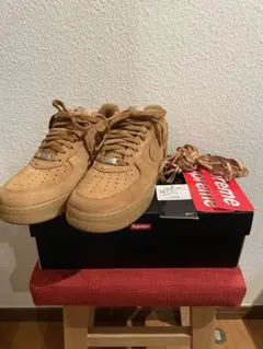 Supreme × Nike AirForce 1 Low Flax/Wheat