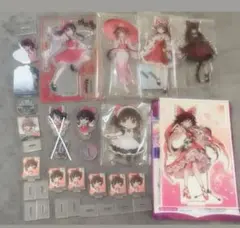 東方Project 博麗霊夢 アクスタ、缶バッジ、カード、アクキー、まとめ売り
