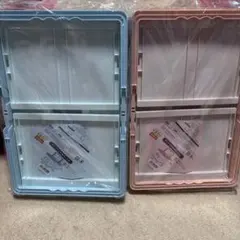 トイストーリー　折りたたみ収納ボックス　コンテナ　2個セット（ブルー・ピンク）