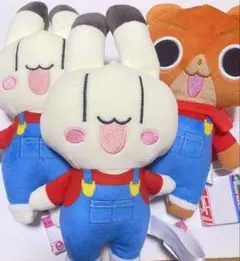 アニマル横町 アニ横 オーバーオールぬいぐるみ 2種類 3点セット