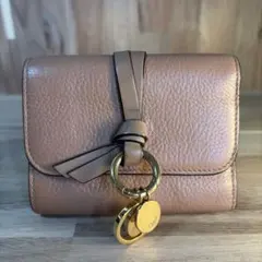 美品！chloe クロエ 三つ折り財布 ABY アビー 南京錠 ブラック - メルカリ