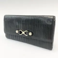 美品◎COLE HAAN コールハーン 長財布 レザー ブラック 4182