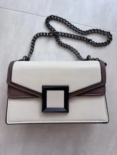 【美品】　ブラウンショルダーバッグ