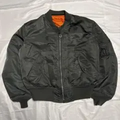 美品'90 ALPHA アルファ MA-1 ブラック XXL レア ヴィンテージ - メルカリ