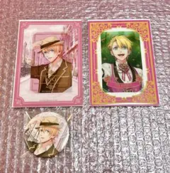 うたプリ　来栖翔　ブロッコリーくじ　ビジュアルカード　缶バッジ　ASSDMS