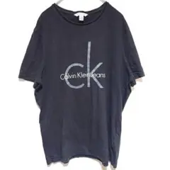 カルバンクライン　CKロゴTシャツ ブラック 半袖 ビッグロゴ　Y2K 90sのサムネイル