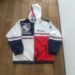 【90s〜】ChampionフルジップパーカートリコロールカラーMサイズY2K