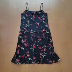 花柄 キャミワンピース フリルデザインのサムネイル