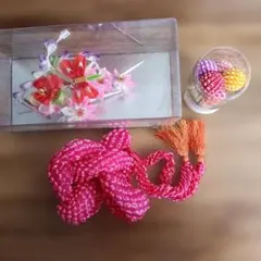 七五三 髪飾り 勝山 横挿し かんざし 菜の花 正絹 - メルカリ