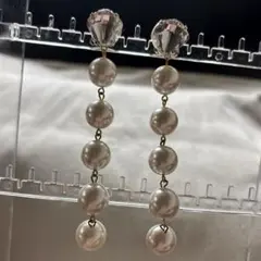 パール　ロングピアス
