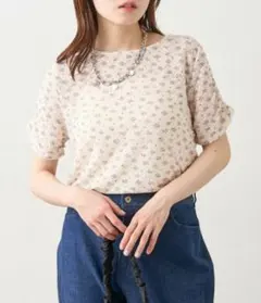 w closet 半袖フラワーレースジャガードTのサムネイル