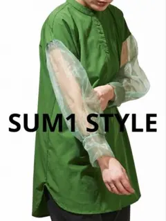 SUM1 STYLE スミスタイル　イアパピヨネ シアー袖ブラウスのサムネイル