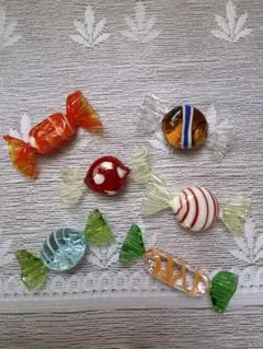 ベネチアングラス ムラーノ murano ガラス キャンディ 飴 硝子細工