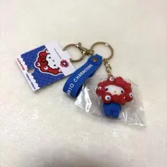 新品未使用　万博　ハローキティ　ミャクミャク　キーホルダー