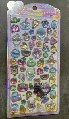 正規品　うるちゅるポップシール　ボンボンドロップ　ペンギン♡シール　うるちゅる