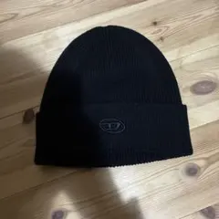 DIESEL ブラック ニット帽 フリーサイズのサムネイル
