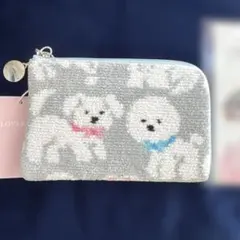 新品LOVERARY モフモフワンチャン L字ポーチ