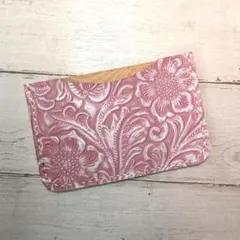 本革 花柄 カードケース 免許証ケース マイナンバーNo.745