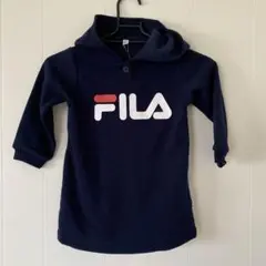 FILA フード付きネイビーパーカー 95cm