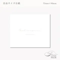 サイズ指定可！自由サイズ(例75×90【ネイルチップ台紙／アクセサリー台紙】