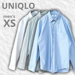美品　UNIQLO　ユニクロ　ノンアイロン ジャージー シャツ　長袖　３枚　XS