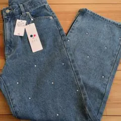 a.v.v ビジューデニムパンツ