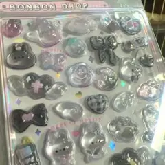 n*a様 【正規品】ボンボンドロップシール　しろくろ