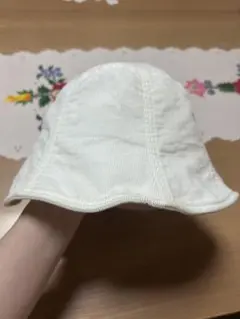 ホワイト コーデュロイ バケットハット　白　バケハ　ビームス　beams