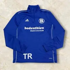 adidas 刺繍ロゴ 長袖シャツ ハーフジップ 企業ロゴ ドイツ