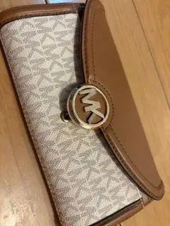 Michael Kors 長財布 ブラウン アイボリー