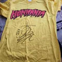 未使用】本間朋晃 HONMANIA Tシャツ M 直筆サイン入り サイン こけし