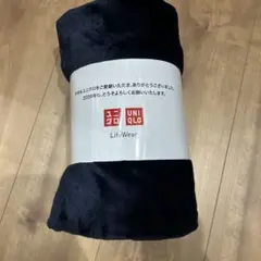 ユニクロ　ブランケット　非売品　ノベルティ　ネイビー