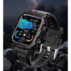 【新品未使用】大画面スマートウォッチ LAXASFIT Q11 BK