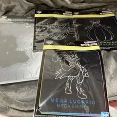 ポケモン メガシンカ 一番くじ H賞 クリアファイル&ステッカー G賞 タオル