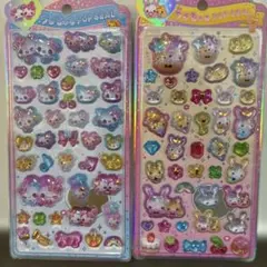 うるちゅるポップシール　ふわふわラビちゃん　まじかるみゅーちゃん