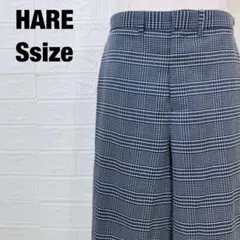 HARE ハレ チェック柄 ワイドパンツ イージーパンツ 0051