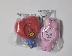 BT21 フォトフレームマスコット ガチャ 2点セット
