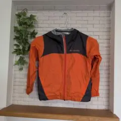 難ありColumbia 軽量ジャケット XXS オレンジ/黒