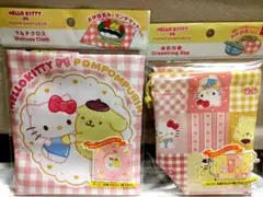 サンリオ ハローキティ ポムポムプリン クロス＆巾着袋 給食袋 お弁当袋