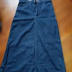 ダークデニム Aラインスカート