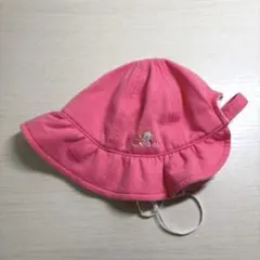 familiar ファミリア　ベビー用　帽子　41～43cm 花柄　ピンク　美品