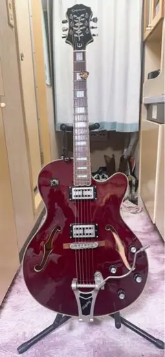 ２８日限定値下げエピフォン カジノepihone フルアコセミアコ Epiphone Casino Vintage Sunburst エレキギター フルアコ