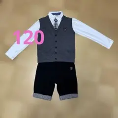 フォーマル ベスト シャツ ショートパンツ セット120
