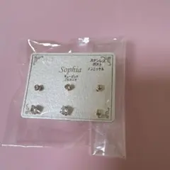 Sophia ピアス 3点セット ステンレスポスト 新品のサムネイル