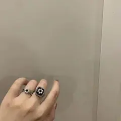 a32 特別価格☆2個セット☆ 指輪☆パール フラワー リング 指輪☆442