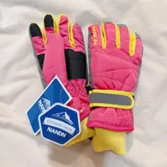 NANDN キッズ用 ウィンタースポーツグローブ ピンク