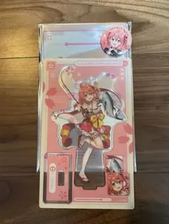 ★スシロー × さくらみこ コラボ限定アクリルスタンド（缶バッジオマケ付き）★